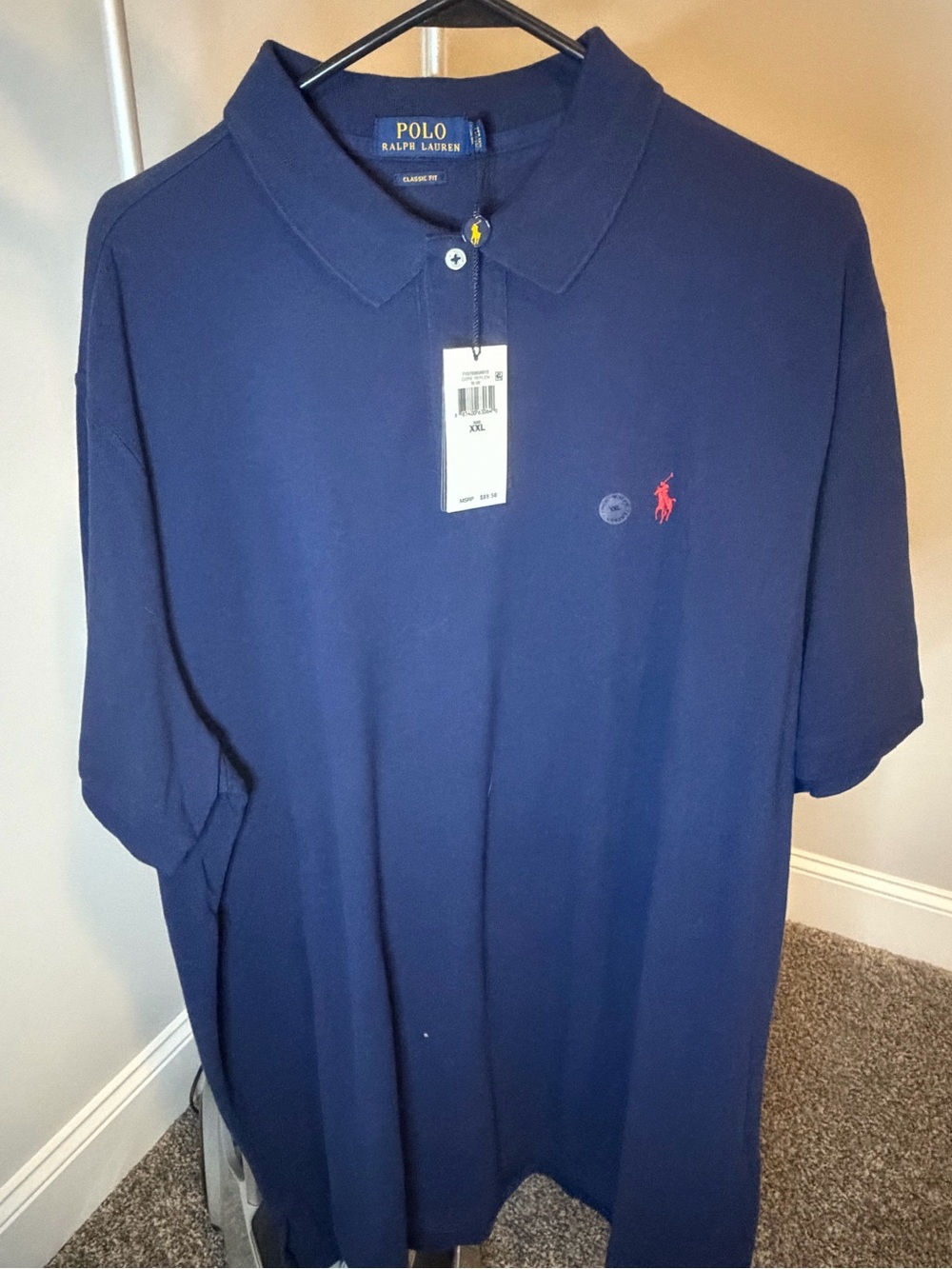 Polo by Ralph Lauren Navy Polo with Red Logo
